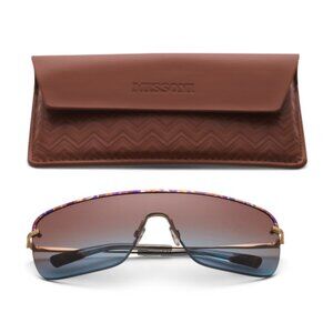 NEW MISSONI Shield Sunglasses Havana for women 663mn